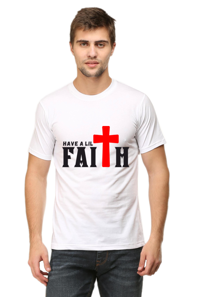 Faith Round Neck Classic T-shirt (L, DTF)