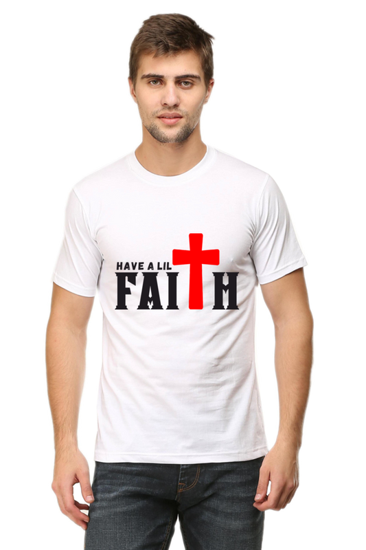 Faith Round Neck Classic T-shirt (L, DTF)